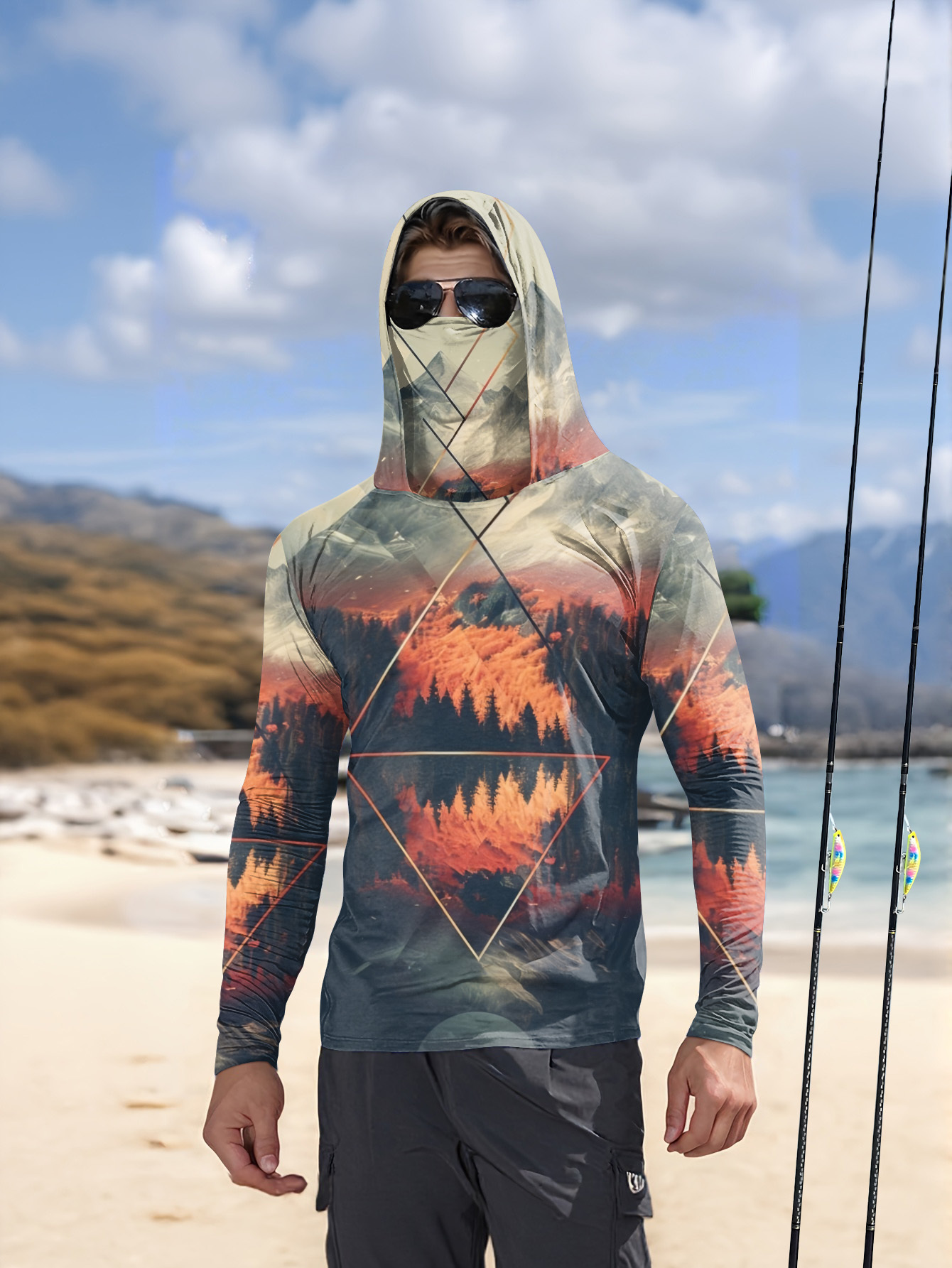 Summer Clothing Tops - Sweat-shirt de pêche pour homme, avec