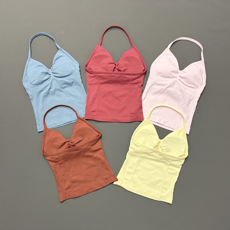 Halter Neck Top - Débardeur de sport sans coutures pour
