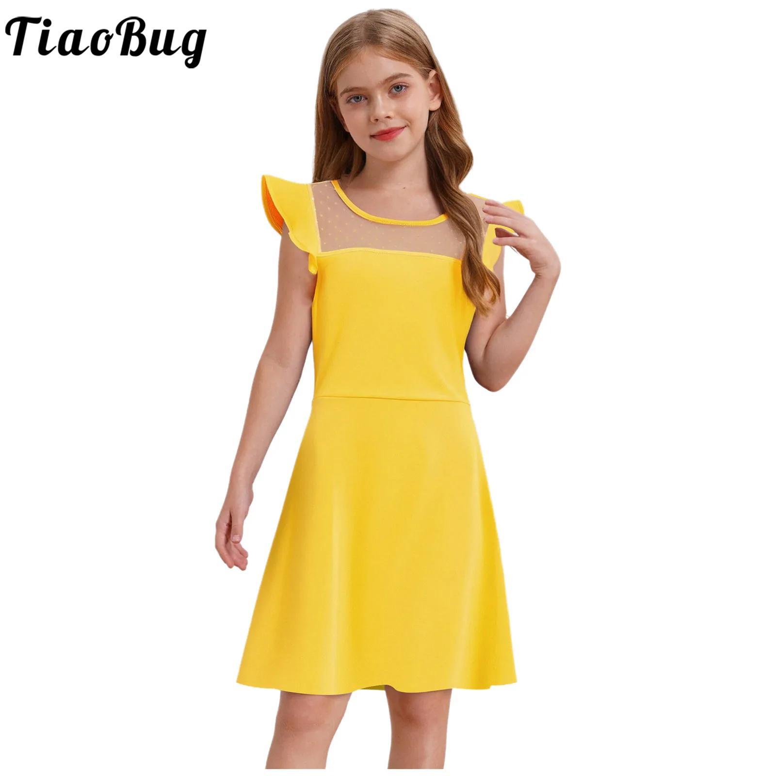 Summer Clothing Teen Girls - Robe d'été pour adolescentes, manches à