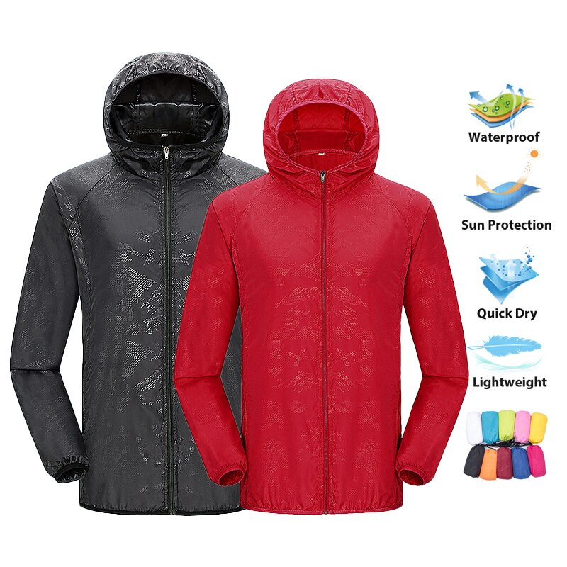 Summer Rain Clothing - LNGXO-Veste de Randonnée Unisexe pour Homme