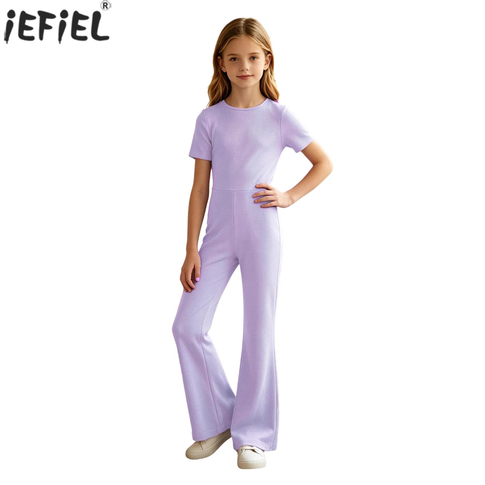 Summer Clothing Needs - Combinaison décontractée unie pour filles, vêtements