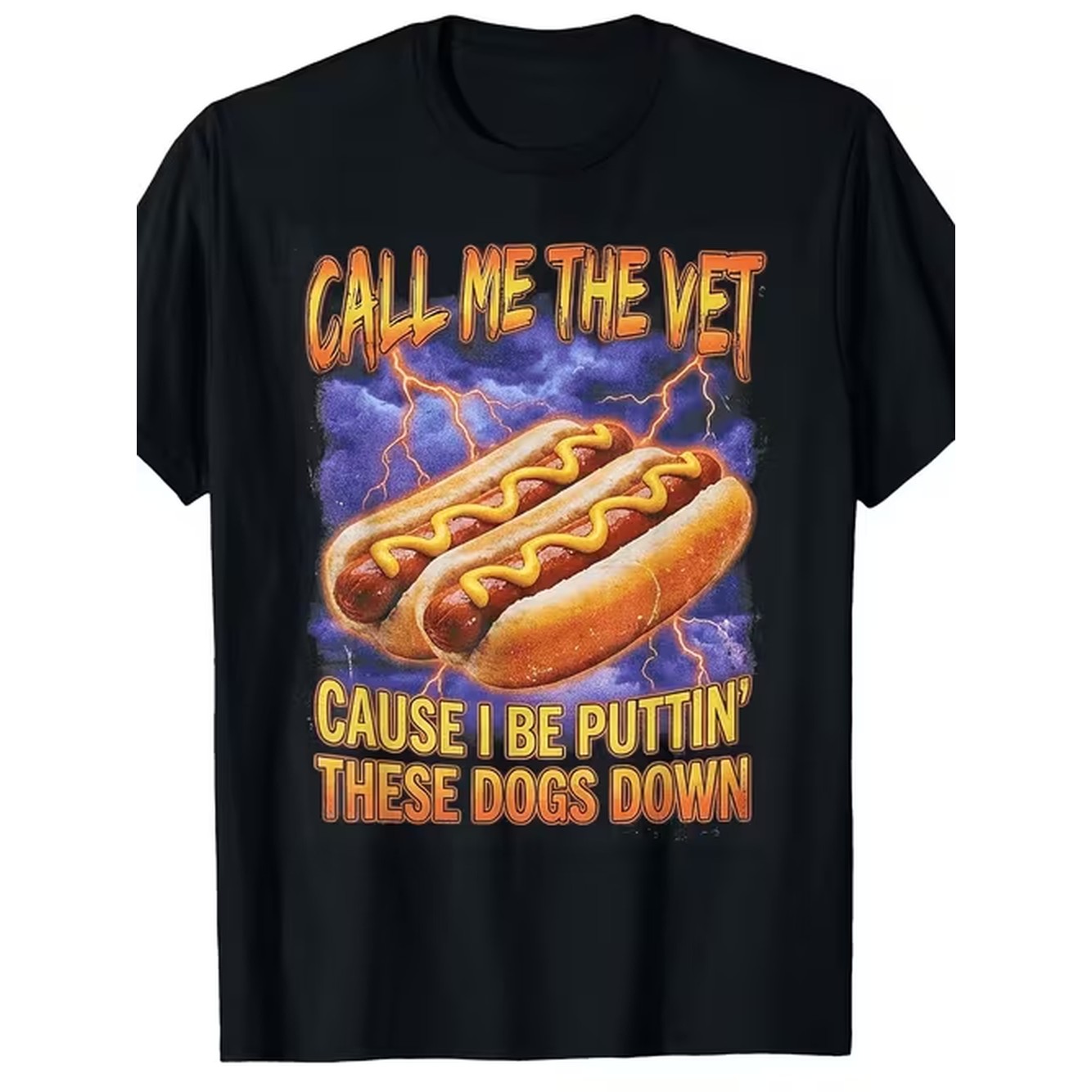 Summer Clothing Italy - T-shirt humoristique « Vétérinaire Hot Dog