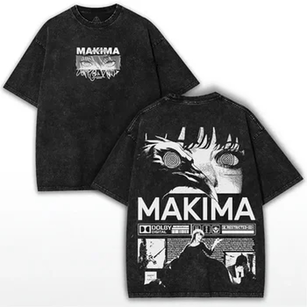 Summer Clothing Italy - T-shirt Manga Chainsaw Man Makima pour
