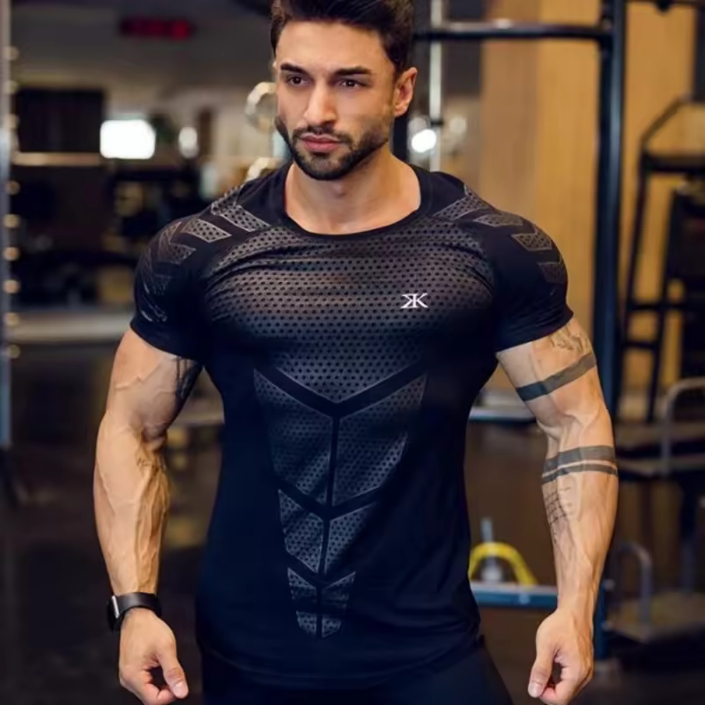 Summer Clothing Men 2025 - 2025 hommes course sport T-shirt formation