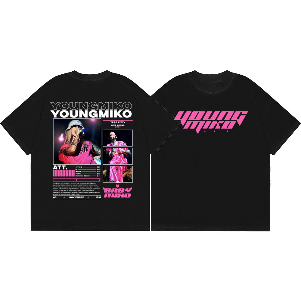 Summer Clothing Young Women - T-shirt de rappeur Young Miko pour