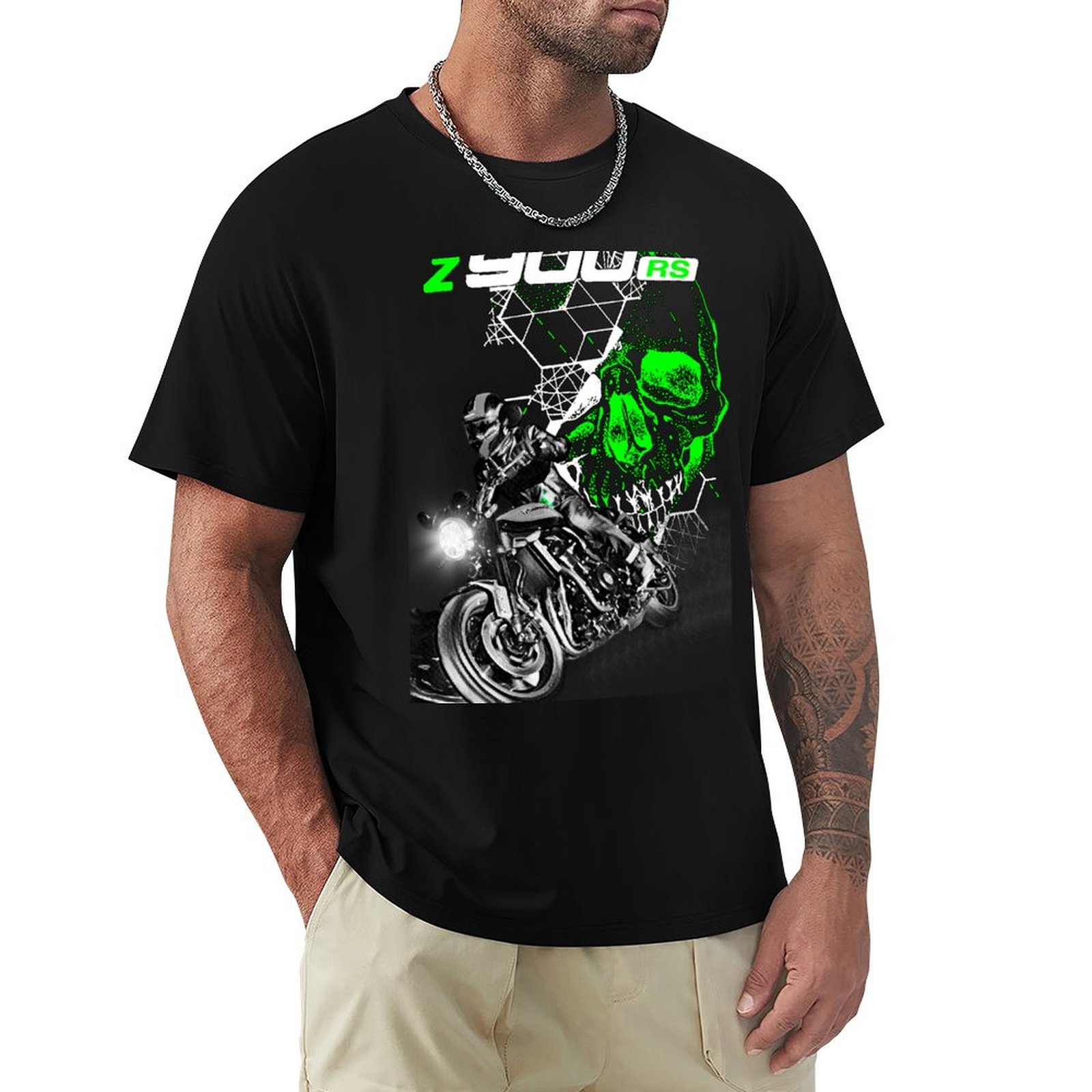 Summer Z Cafe - T-shirt décontracté pour les vacances d'été