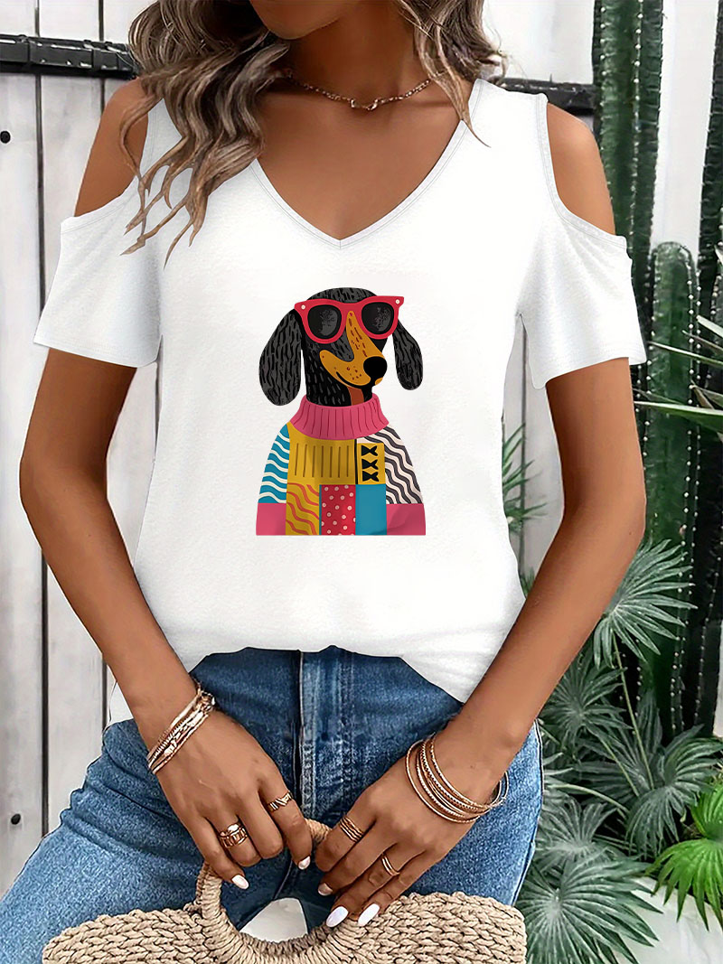 Summer Clothing Drop - T-shirt Hip Hop à col en
