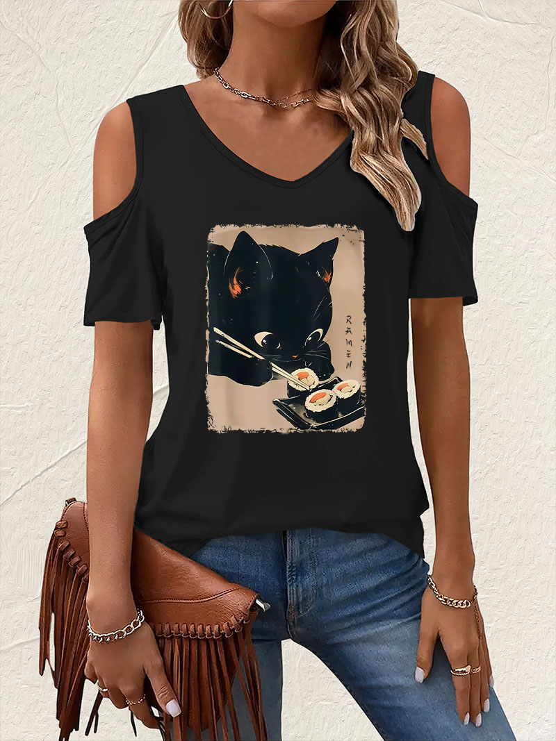 Summer Clothing Drop - T-shirt à col en V à