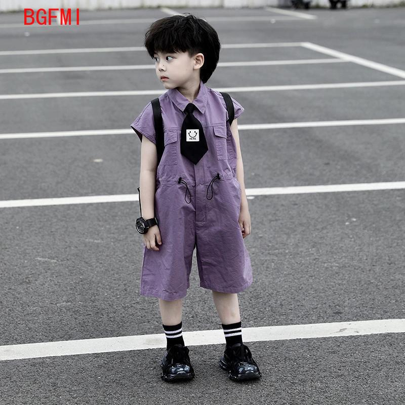 Summer Clothing Baby Boy - Salopette d'été pour enfants, pantalon Capri