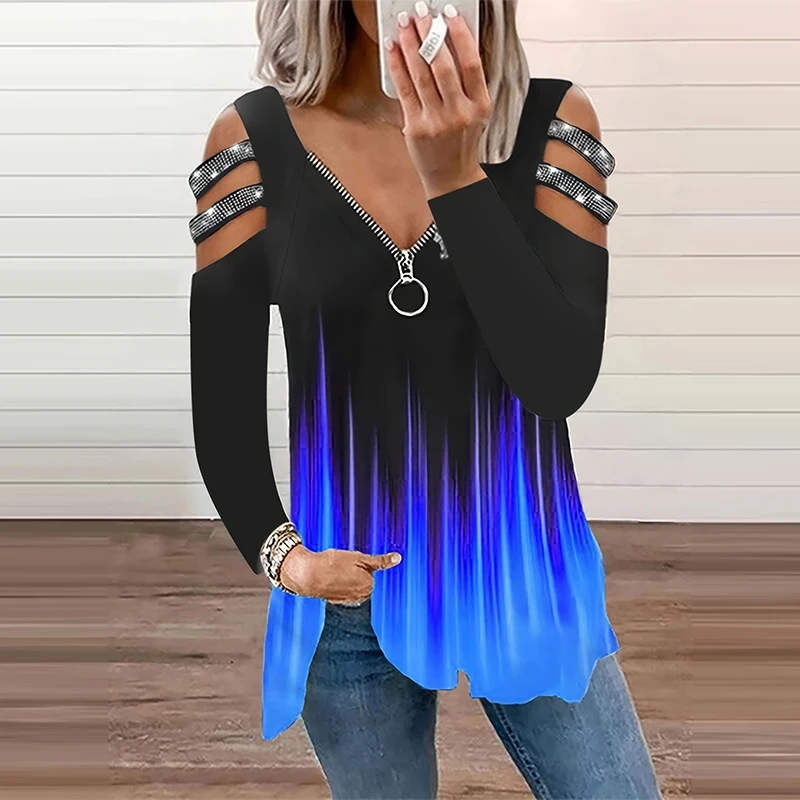 Summer Clothing Drop - T-shirt décontracté à manches longues et