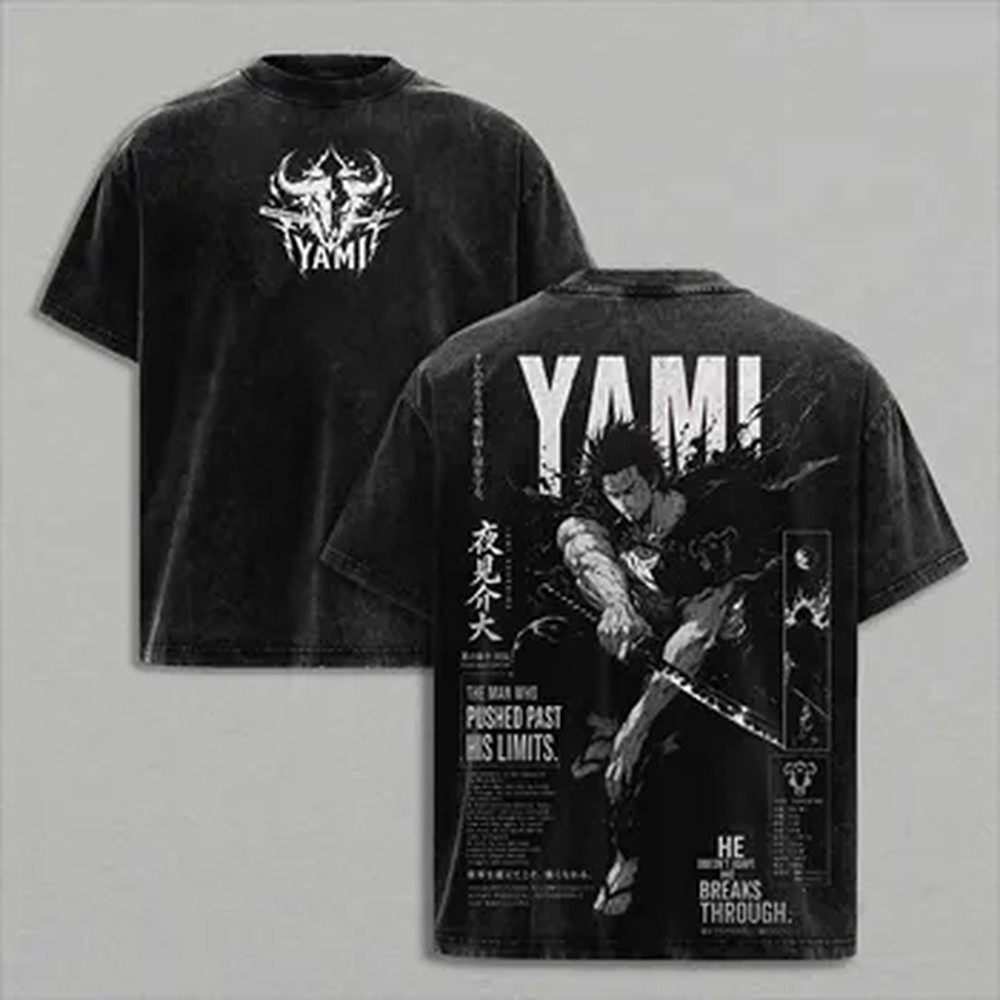 Summer Clothing Italy - T-shirt Manga Black Clover Yami Sukehiro,