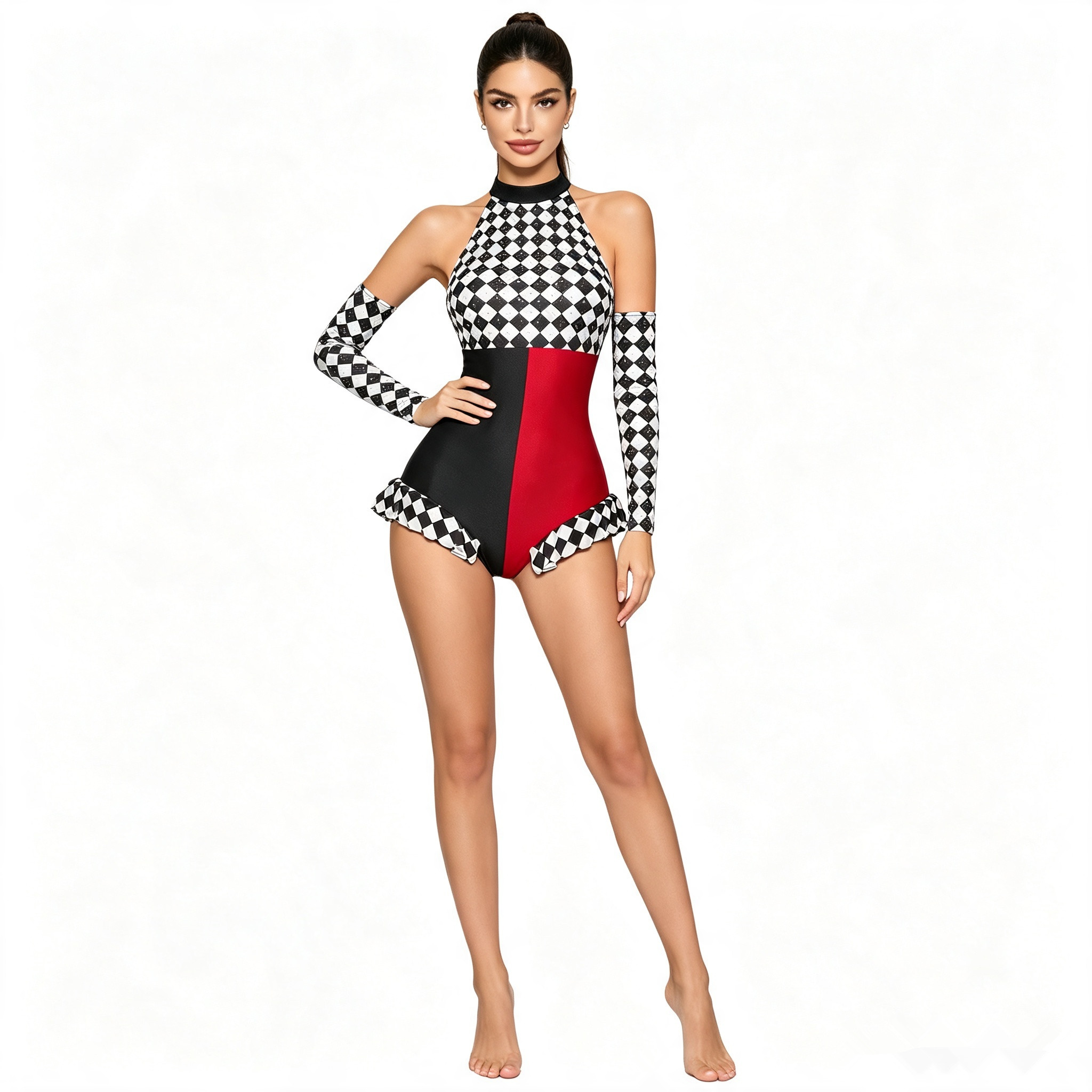 Halter Neck Top - Costume de cosplay de clown de