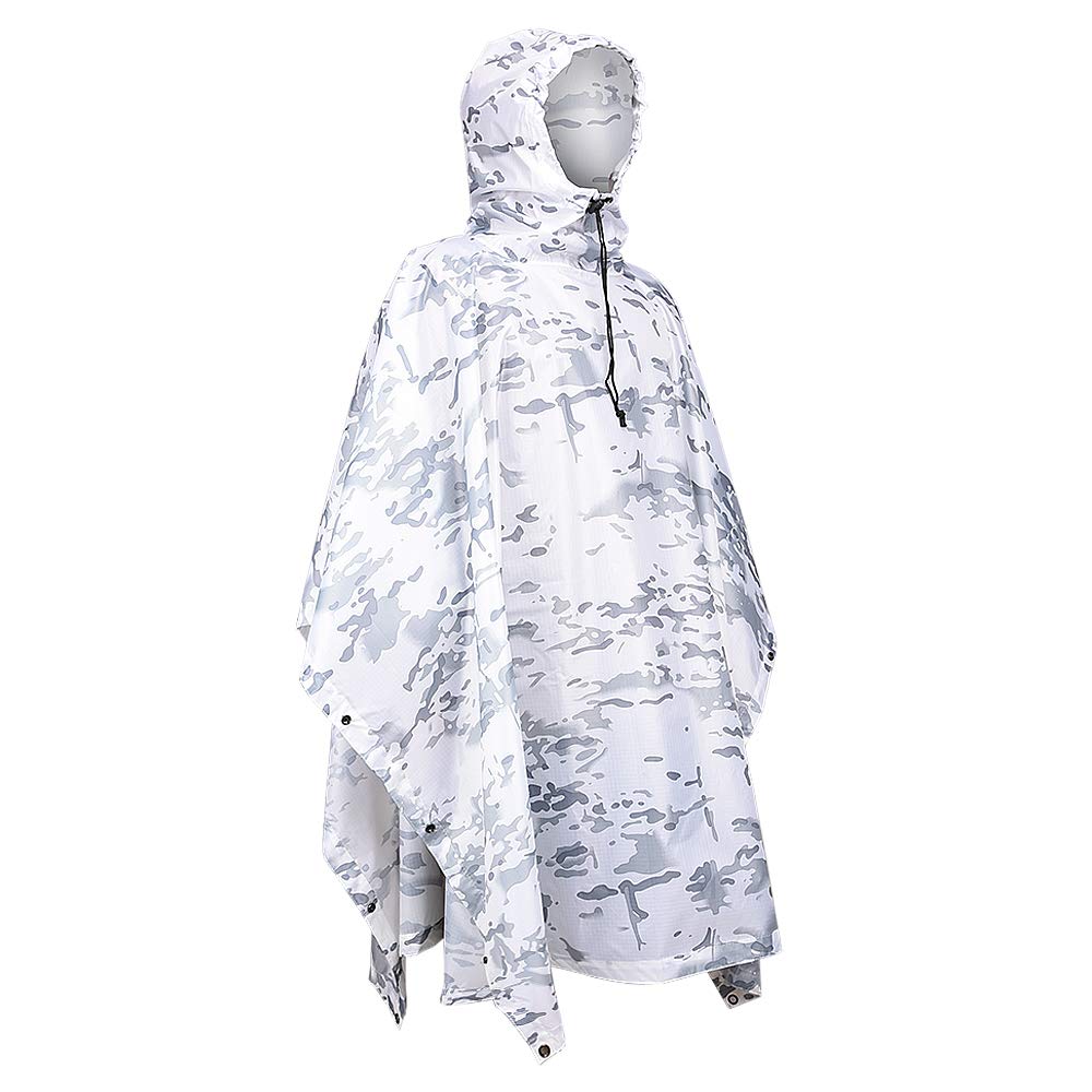 Summer Rain Clothing - Poncho tactique camouflage imperméable, imperméable d'hiver,