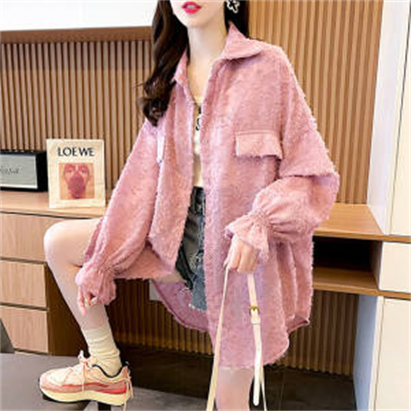 Summer Clothing Drop - Veste coréenne ample en dentelle pour