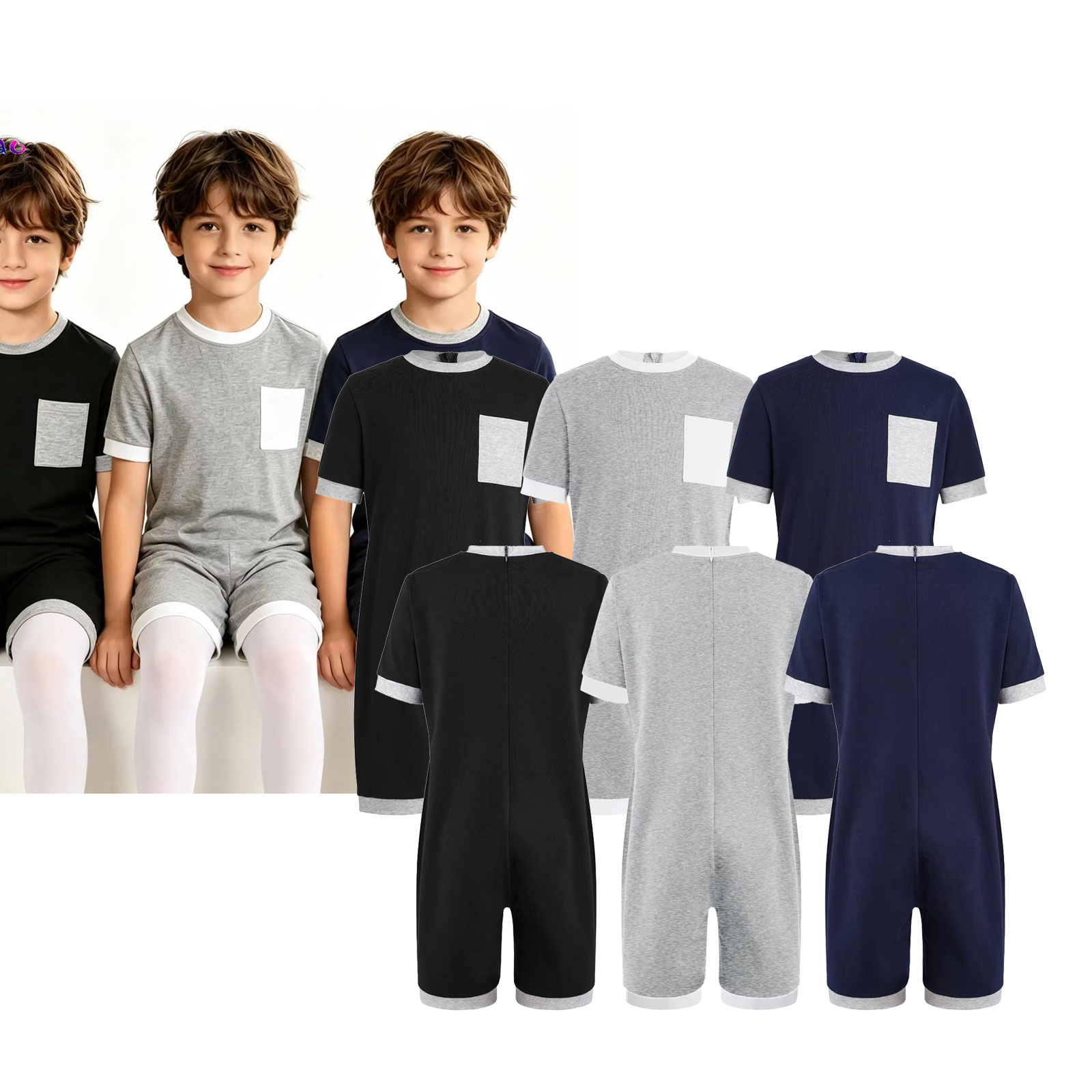 Summer Clothing Needs - Lot de 3 Combinaisons Adaptables Unisexe