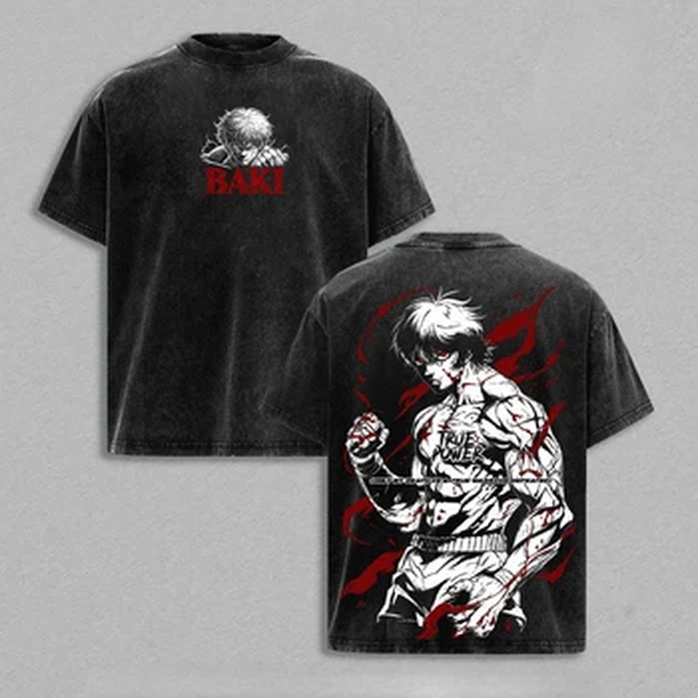 Summer Clothing Italy - T-shirt Anime Japonais Baki Gothique Vintage