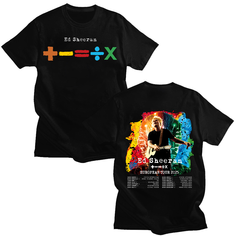 Summer Clothing Gif - T-shirts Ed Sheeran European Tour 2026