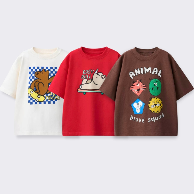 T-shirt imprimé de dessins ani - Summer Clothing Baby Girl avis et prix