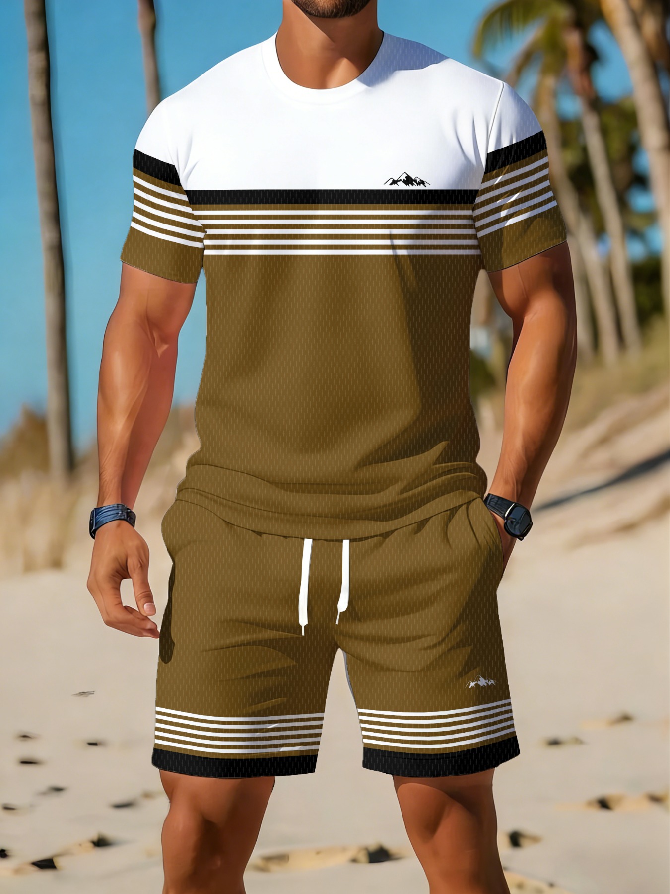Ensemble décontracté de t-shir - Summer Clothing For A Beach avis et prix