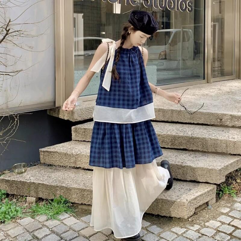 Ensemble deux pièces à carreau - Halter Neck Top avis et prix