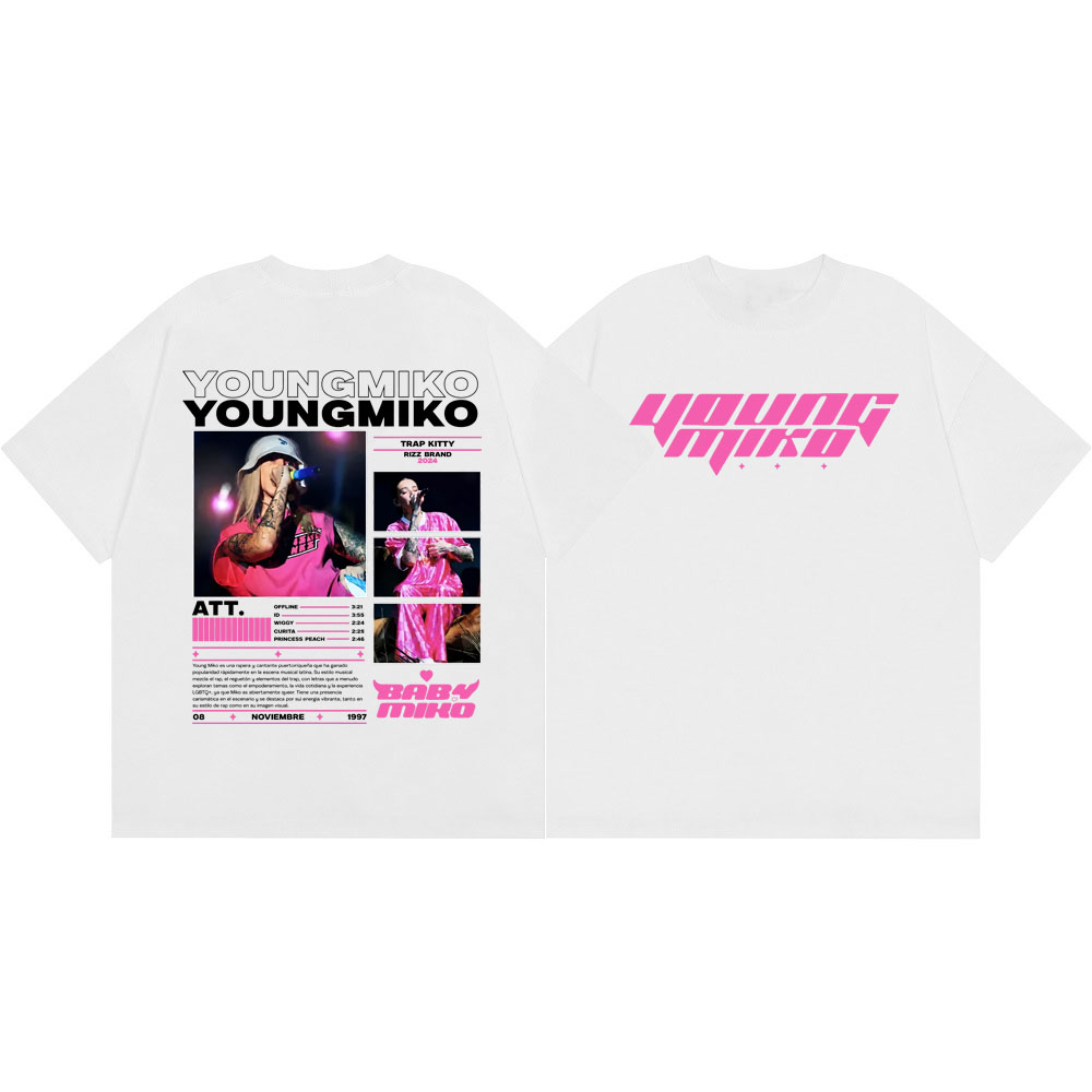 T-shirt de rappeur Young Miko  - Summer Clothing Young Women avis et prix