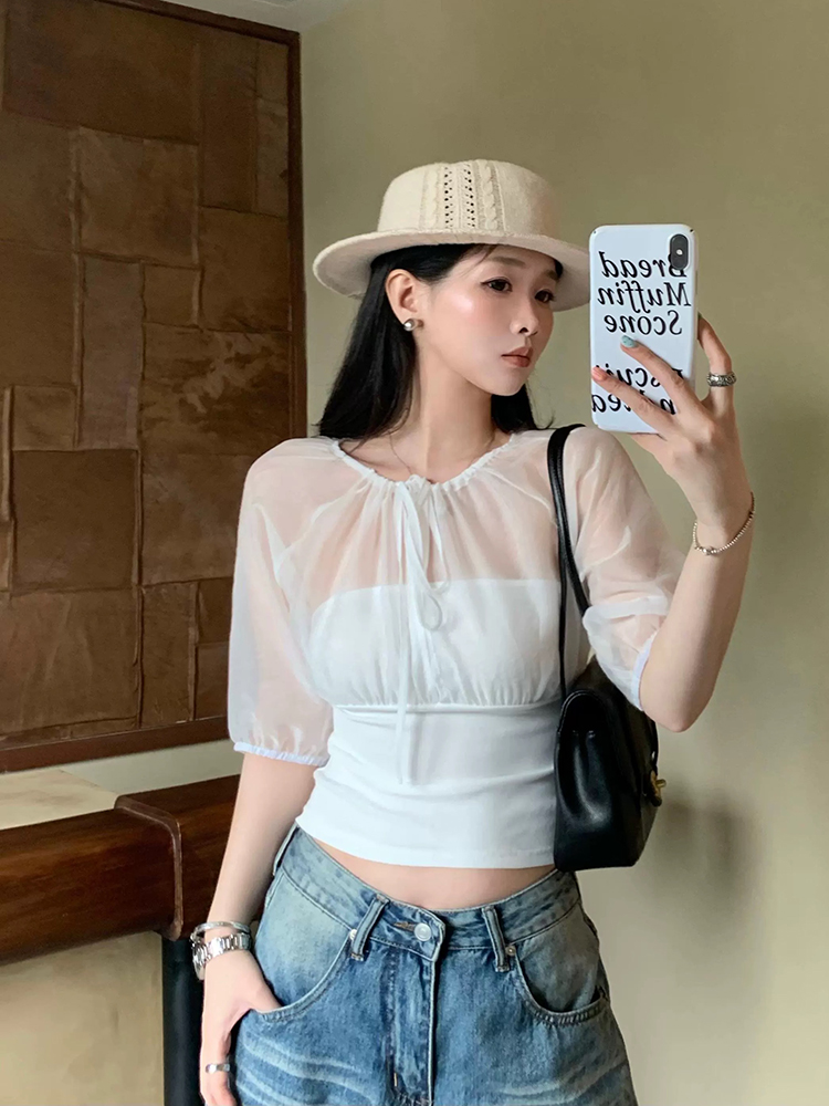 Haut à empiècements en soie de - Summer Clothing Tops avis et prix