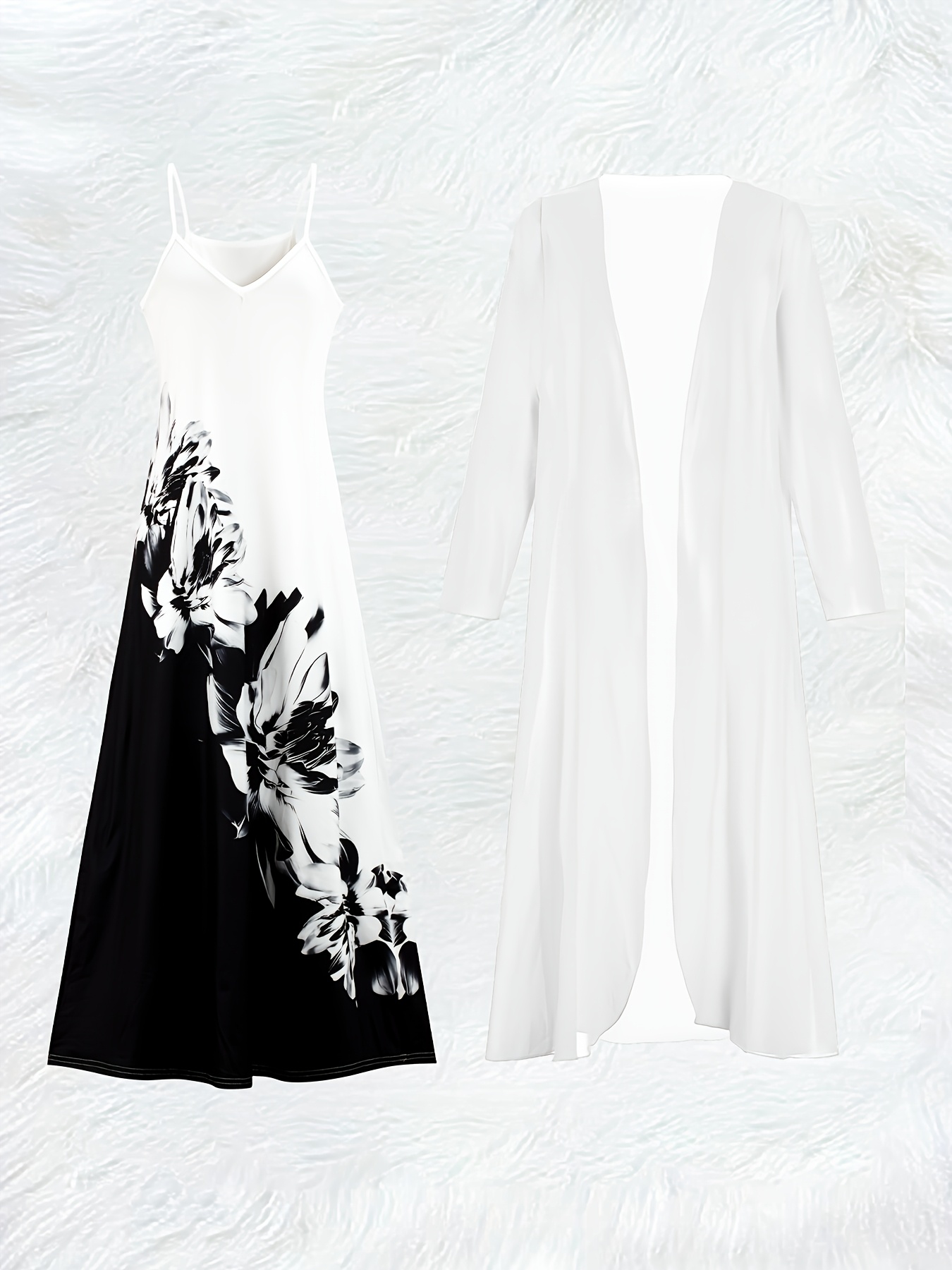 Ensemble robe longue à manches - Summer Clothing For Older Women avis et prix