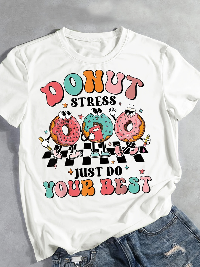 T-shirt imprimé dessin animé D - Summer Clothing Italy avis et prix