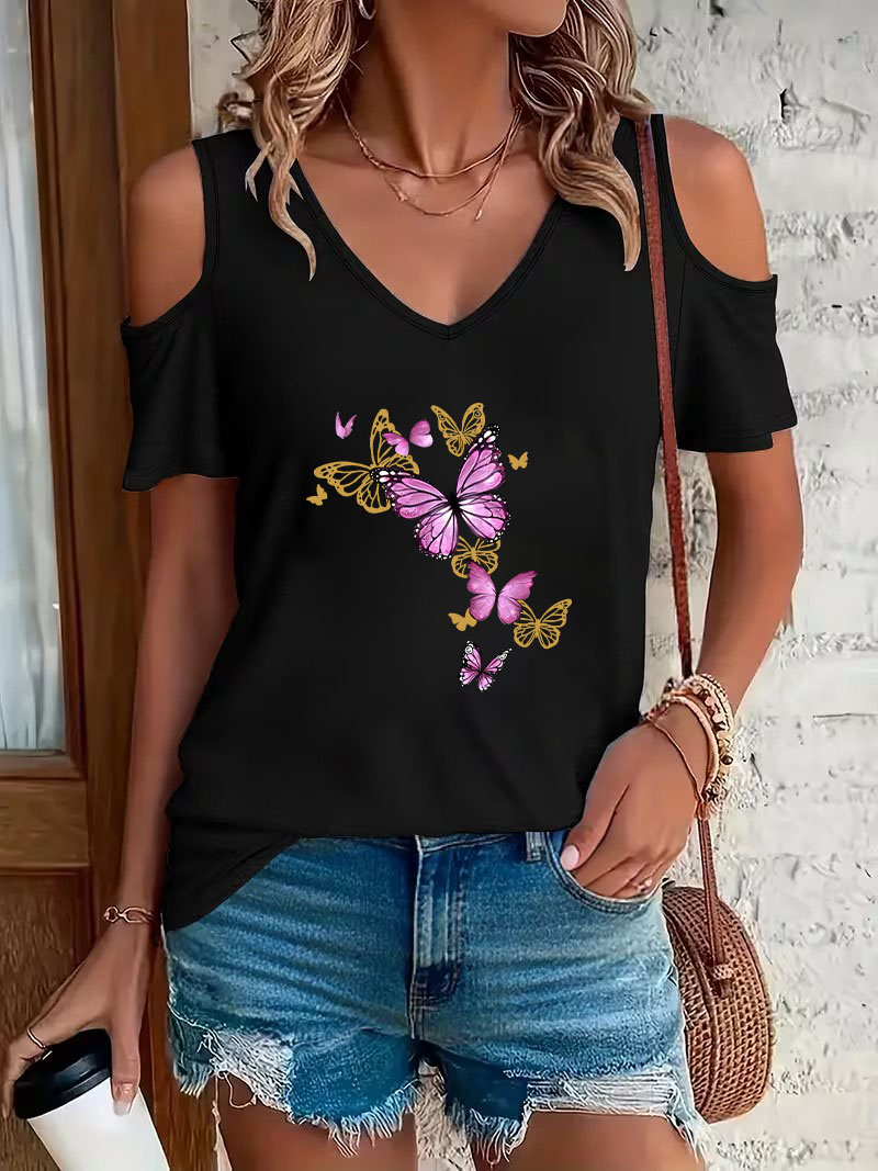 T-shirt tendance à imprimé pap - Summer Clothing Drop avis et prix