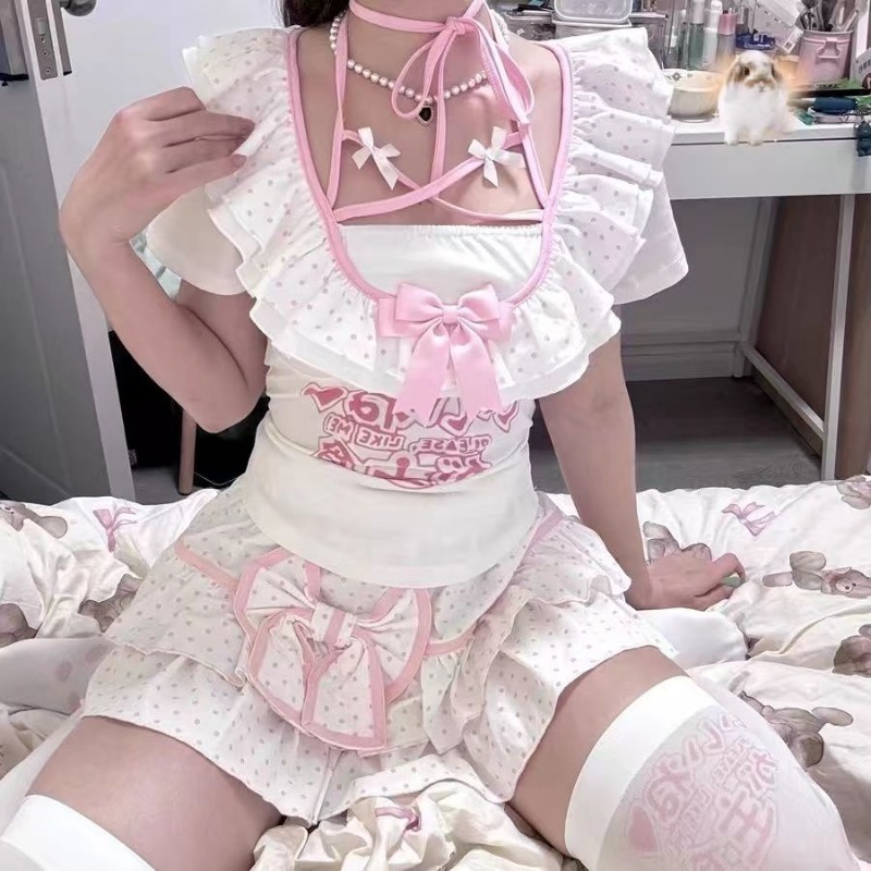 Y2K-Mini jupe Lolita avec nœud - Summer Clothing Young Women avis et prix