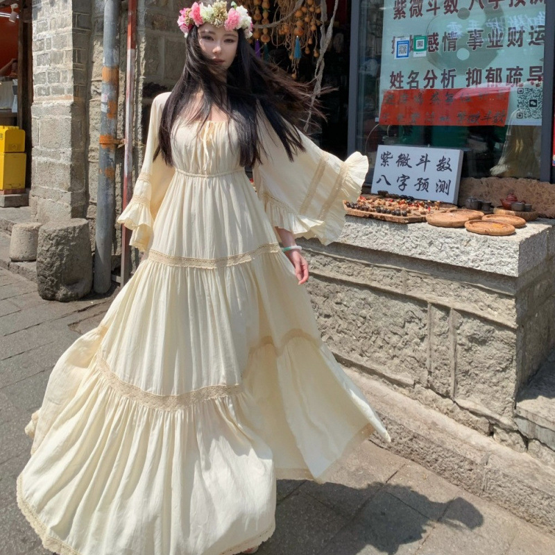 Nouvelle Robe Longue Bohème Ch - Summer Clothing For Older Women avis et prix