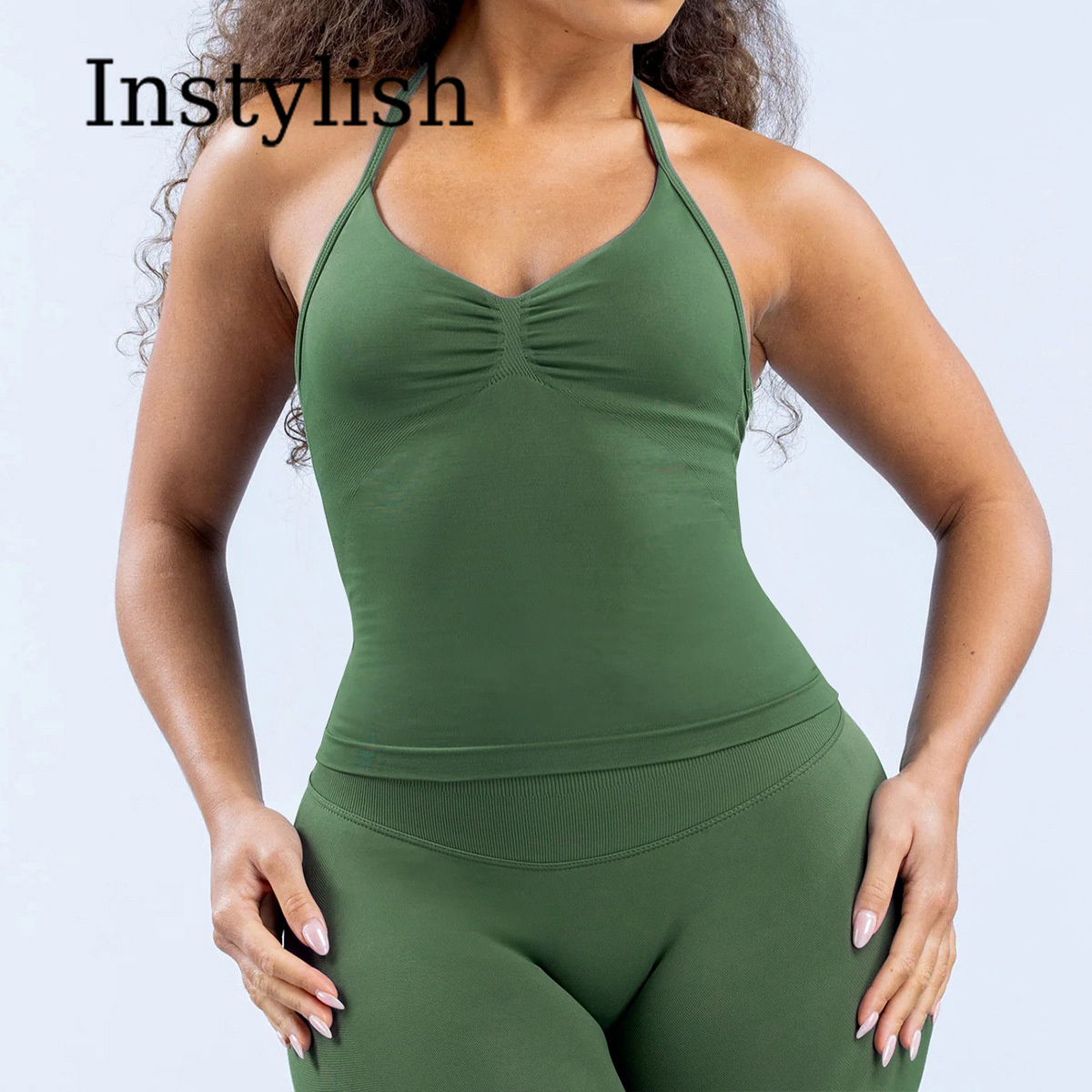 Ensemble de yoga sans couture  - Halter Neck Top avis et prix