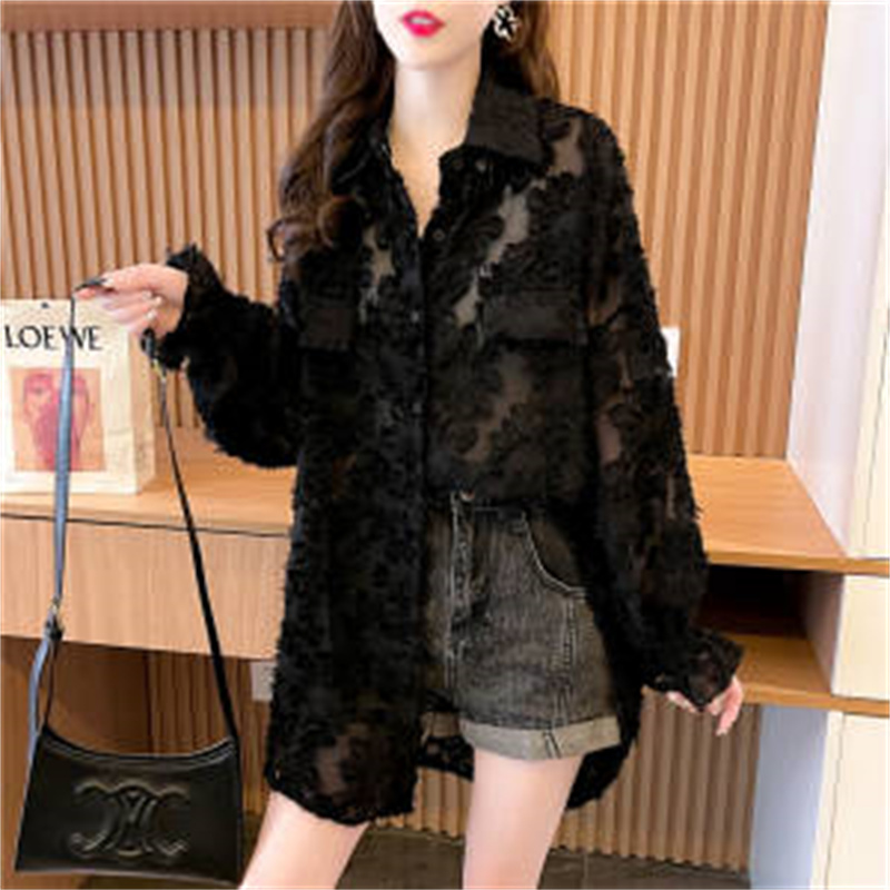 Veste coréenne ample en dentel - Summer Clothing Drop avis et prix