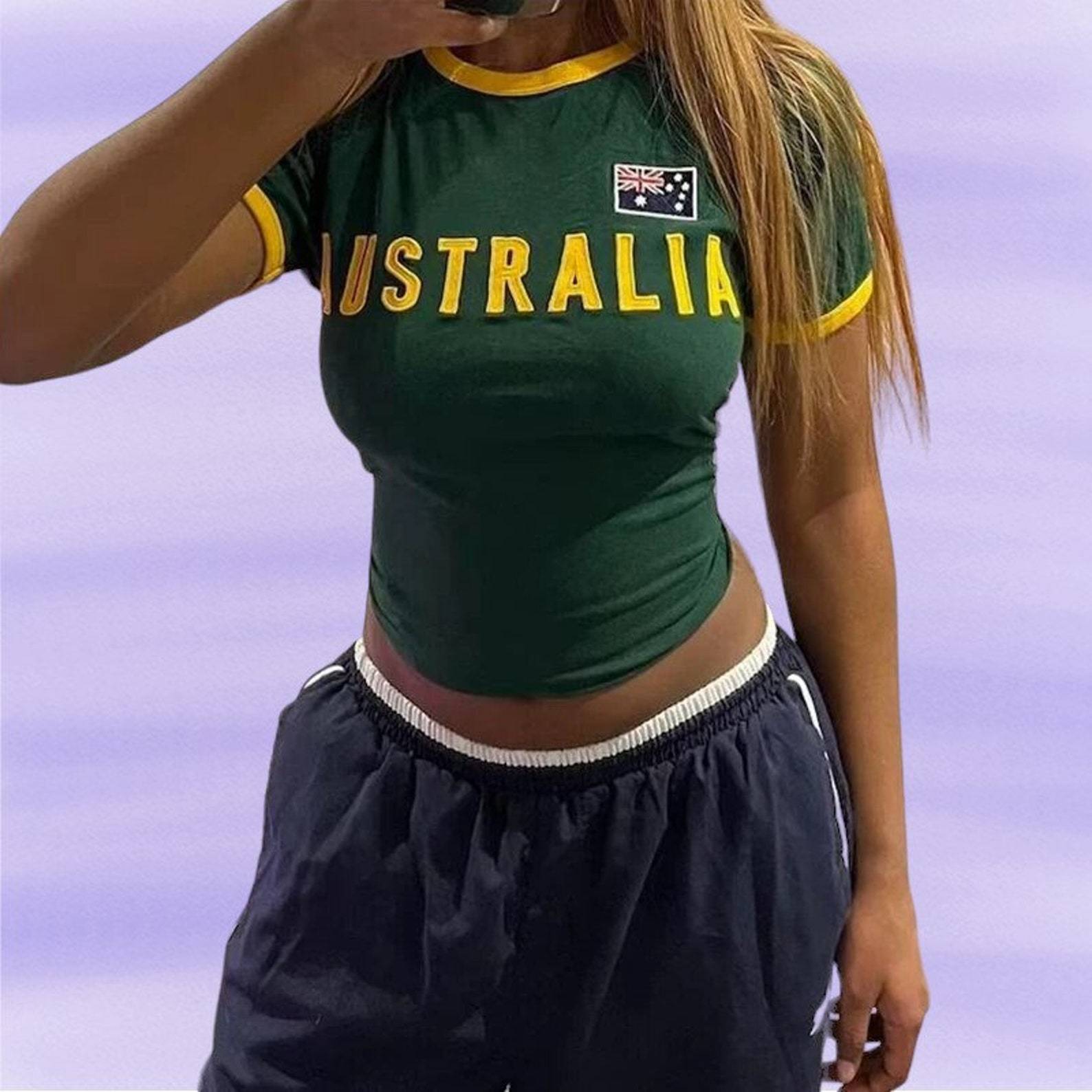 T-shirt vert d'été pour femmes - Summer Clothing Women Australia avis et prix